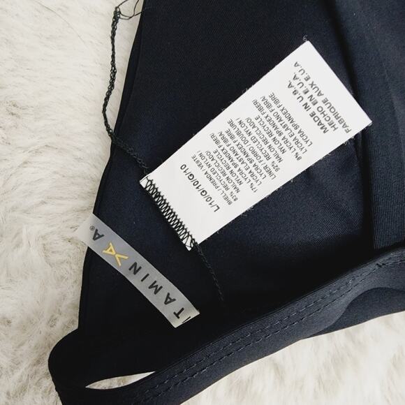 NWT Vitamin A Moss Black Bralette Bikini Top 10 L D-DDD EcoLux Swim Padded - Picture 8 of 9